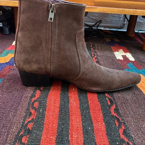 Gucinari Suede Leather Pointed Toe Boots - Men's US 8, EU 41 - Picture 6 of 6